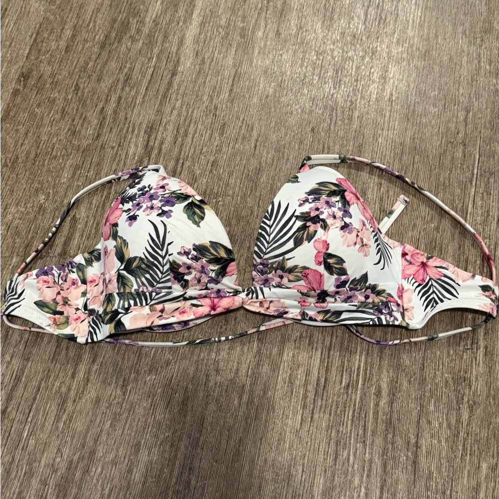 Floral Bikini Top- Shade & Shore 34DD
